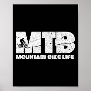 Mountainbike Leven Mtb Fietstochten Fietsen Wielre Poster
