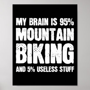 Mountainbike-liefhebber Mtb Mountainbiken Fietsen Poster