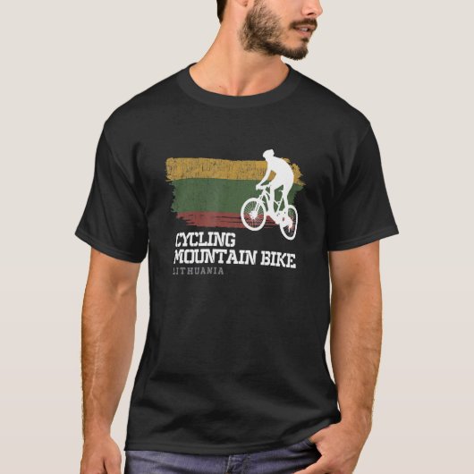 Mountainbike Litouwen MTB Downhill Biker Biken T-shirt (Voorkant)