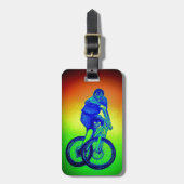 mountainbike Llandegla mtbmx Bagagelabel (Voorkant verticaal)