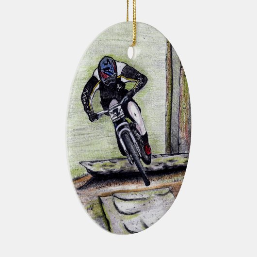 mountainbike Llandegla mtbmx Keramisch Ornament (Rechts)