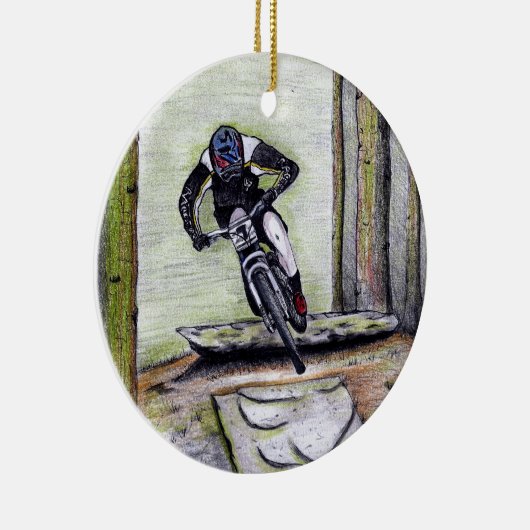 mountainbike Llandegla mtbmx Keramisch Ornament (Rechts)