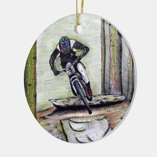 mountainbike Llandegla mtbmx Keramisch Ornament (Links)