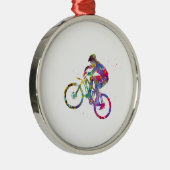 Mountainbike Metalen Ornament (Rechts)