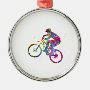 Mountainbike Metalen Ornament