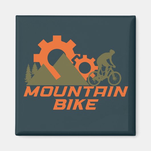 Mountainbike mountainbike magneet (Voorkant)