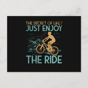 Mountainbike Mountainbiker Briefkaart