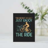 Mountainbike Mountainbiker Briefkaart (Staand voorkant)