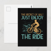 Mountainbike Mountainbiker Briefkaart (Voorkant / Achterkant)