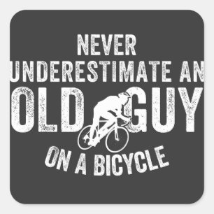 Mountainbike, mountainbiker, MTB, fietsmagneet Vierkante Sticker