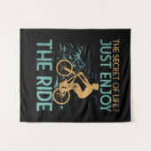 Mountainbike Mountainbiker Wandkleed (Voorkant (horizontaal))
