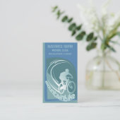 Mountainbike mtb bedrijf visitekaartje (Staand voorkant)