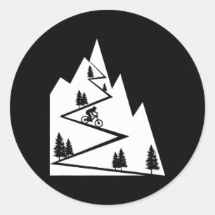 Mountainbike - Mtb downhill fietsen wielrenner Ronde Sticker