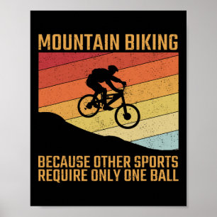 Mountainbike Mtb Downhill Mountainbike Fietssport  Poster