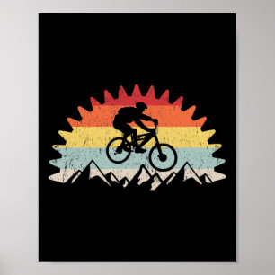 Mountainbike Mtb Downhill Vintage Mountainbike Fie Poster