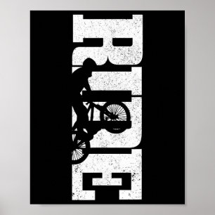 Mountainbike Mtb Downhill Vintage Mountainbiken Poster