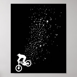 Mountainbike Mtb-fiets downhill fietsen fietser Gi Poster