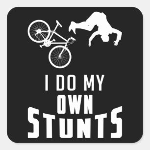 Mountainbike MTB Fiets Downhill Gift Vierkante Sticker