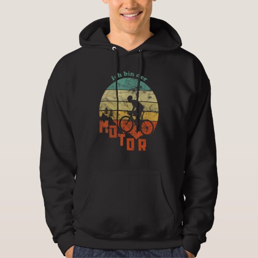 Mountainbike MTB Ik ben de motorrijder E Biker F Hoodie (Voorkant)