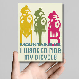Mountainbike MTB Mountainbike Briefkaart