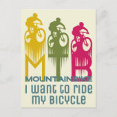 Mountainbike MTB Mountainbike Briefkaart (Voorkant)