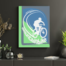 Mountainbike MTB Mountainbike groene decor poster