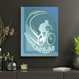 Mountainbike MTB Mountainbike Muurdecoratie poster