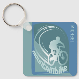 Mountainbike mtb Mountainbiker accessoire cadeau Sleutelhanger