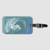 Mountainbike mtb Mountainbiker fietsen Bagagelabel (Voorkant (horizontaal))