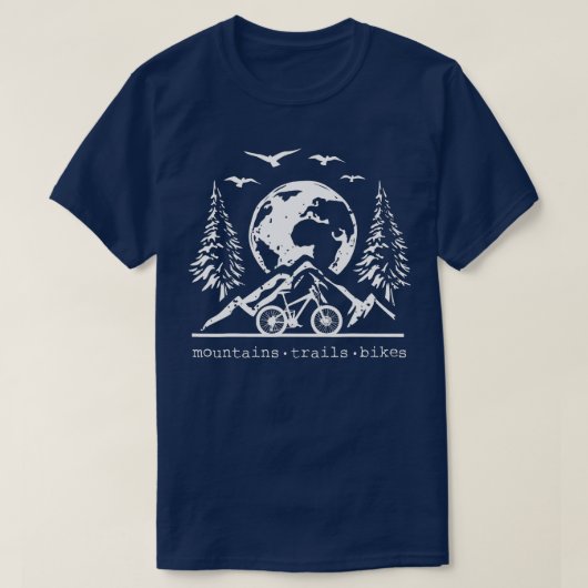 mountainbike, MTB, mountainTrails Bikes T-shirt (Design voorkant)