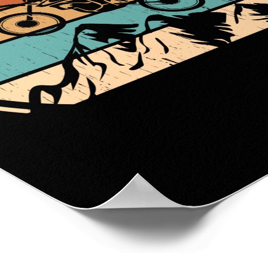 mountainbike  MTB neerwaartse fietsen fietsen in d Poster (Hoek)