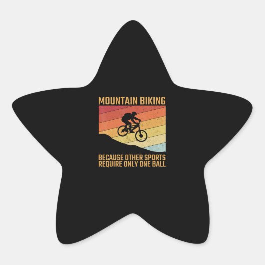 mountainbike mtb offroad ster sticker (Voorkant)