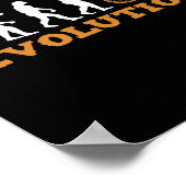 Mountainbike MTB Quotes Bergfietsrenner Evolutie Poster (Hoek)
