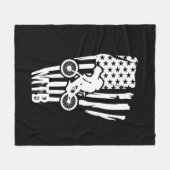 Mountainbike MTB-rijder Fleece Deken (Voorkant (Horizontaal))