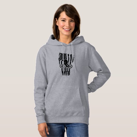Mountainbike MTB-rijder Hoodie (Voorkant volledig)