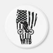 Mountainbike MTB-rijder Magneet (Voorkant)