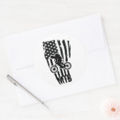 Mountainbike MTB-rijder Ronde Sticker (Envelop)