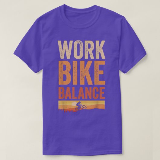 mountainbike MTB-werkbalans voor fietser T-shirt (Design voorkant)