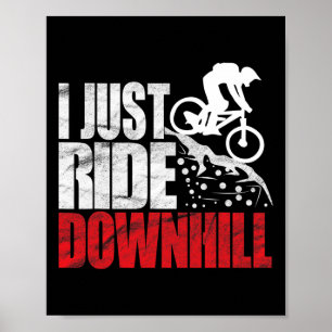 Mountainbike ontwerp voor MTB downhill fietsen Poster