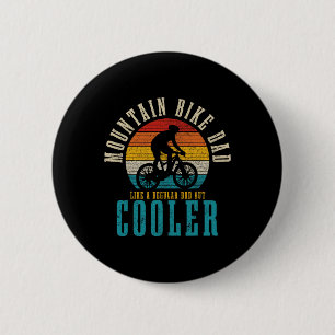 Mountainbike Papa Funny Vintage Mtb Downhill Bike Ronde Button 5,7 Cm