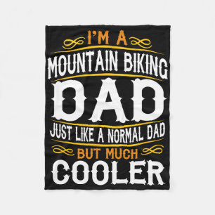 Mountainbike-papa, ik ben een papa-shirt. Vintage Fleece Deken