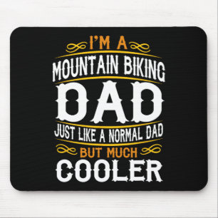 Mountainbike-papa, ik ben een papa-shirt. Vintage Muismat