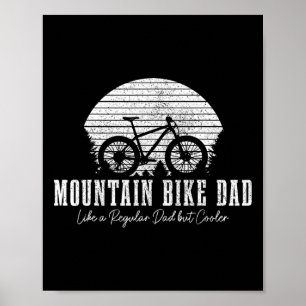 Mountainbike Papa Vintage Mtb Downhill Fietssport Poster