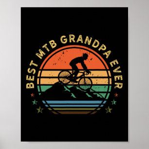 Mountainbike Retro Fietsen Vintage - Mtb Fietser G Poster