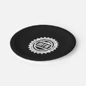 mountainbike-revolutie papieren bordje (Gekanteld)