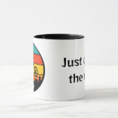 Mountainbike, ruiters, gedurfde kleuren mok (Midden)