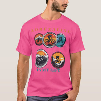 Mountainbike sport grappig t-shirt