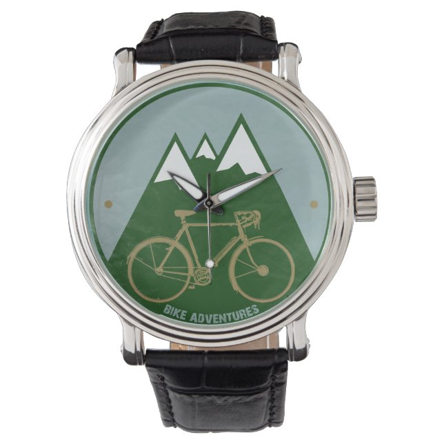 mountainbike stijlvol uur horloge (Voorkant)