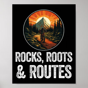 Mountainbike voor mannen jongens vrouwen Funny Mtb Poster