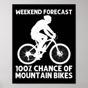 Mountainbike voor mannen vrouwen Mtb mountainbiken Poster